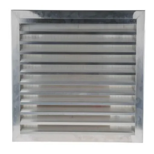 RS PRO Silver Aluminium Vent Grille, Parallel Slat, 494 x 494 x 17mm - 432839 product image