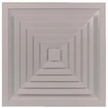 RS PRO White Aluminium Vent Grille, Square Face Slat, 445 x 445mm - 432845 product image