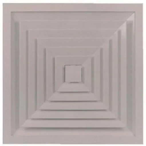 RS PRO White Aluminium Vent Grille, Square Face Slat, 445 x 445mm - 432845 product image