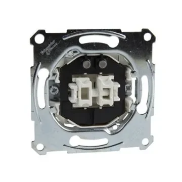 Schneider Electric 1 Way Silver Rocker Switch Grid Module 16A, Merten Series - MTN3635-0000 product image