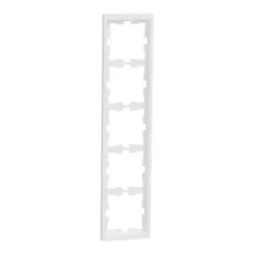 Schneider Electric White 5 Gang Frame - MTN4050-6537 product image