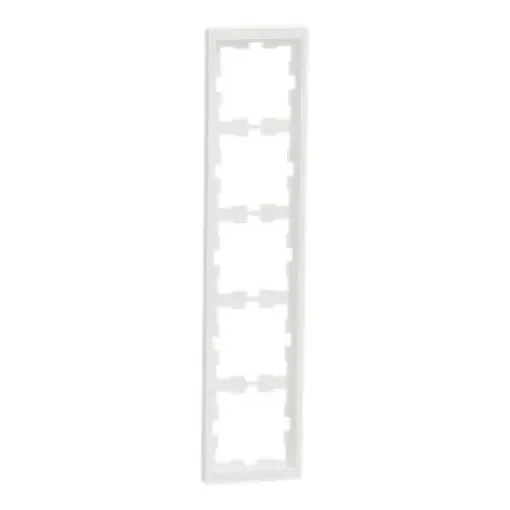 Schneider Electric White 5 Gang Frame - MTN4050-6537 product image