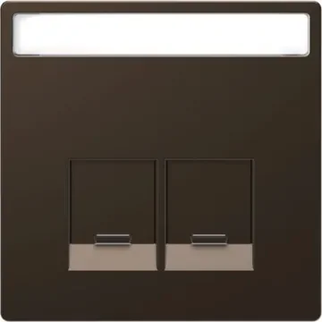 Schneider Electric Brown 2 Gang Cover Plate - MTN4574-6052 product image