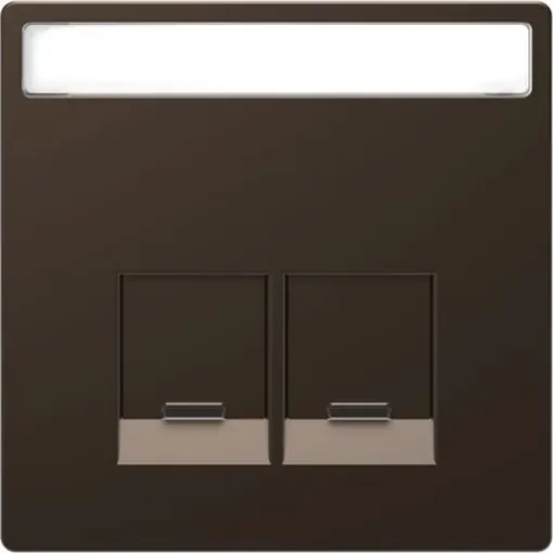 Schneider Electric Brown 2 Gang Cover Plate - MTN4574-6052 product image