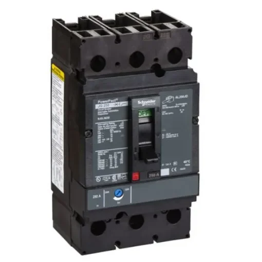 Schneider Electric, PowerPact MCCB 3P 250A, Breaking Capacity 18 kA, DIN Rail Mount - NJGL36250 product image
