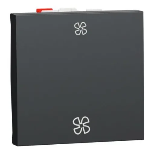 Schneider Electric Anthracite Rocker Light Switch, 2 Way, 1 Gang, New Unica - NU320354VMC product image