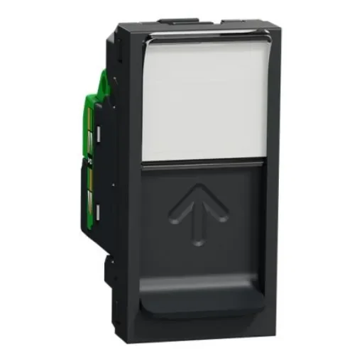 S-One Anthracite Socket 8 Outlet Socket, Flush Mount - NU341654 product image