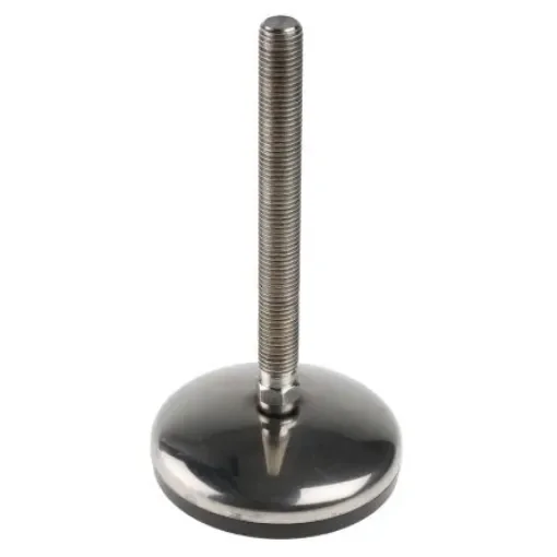 Nu-Tech Engineering M16 Stainless Steel Adjustable Foot, 1000kg Static Load Capacity 3.5° Tilt Angle - A105/024 product image