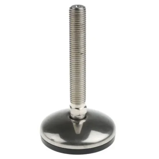 Nu-Tech Engineering M16 Stainless Steel Adjustable Foot, 750kg Static Load Capacity 3.5° Tilt Angle - A105/016 product image