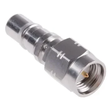 Radiall Straight 50O RF Adapter QMA Socket to SMA Plug 6GHz - R191912000 product image