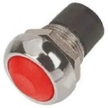 APEM Miniature Push Button Switch, Momentary, Panel Mount, 13.6mm Cutout, SPST, 28/48V dc, IP67 - IPR3SAD6101 product image