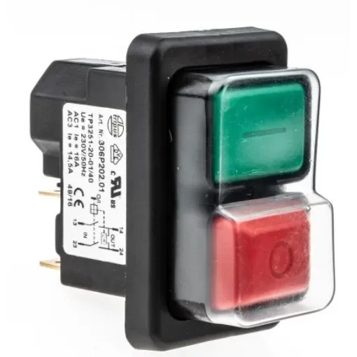 EICHOFF Push Button Switch, Latching, Panel Mount, DPST, IP65 - 3251-20-01/67 product image