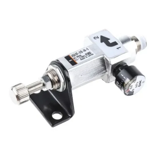 SMC M5 x 0.8, R 1/8 Pneumatic Regulator - 0.2MPa to 0.7MPa, 1/8 in, M5 x 0.8, 0.8MPa max. input - ARJ310F-01-04-S product image