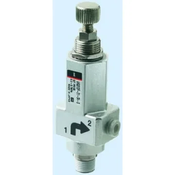 SMC M5 x 0.8, R 1/8 Pneumatic Regulator - 0.2MPa to 0.7MPa, 1/8 in, M5 x 0.8, 0.8MPa max. input - ARJ310F-01-06-S product image