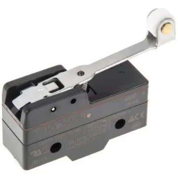 Omron Z Series Hinge Roller Lever Limit Switch, NO/NC, IP62, SPDT, 500V ac Max, 15A Max - Z-15GW255-B product image