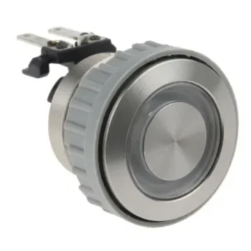 Schurter MSM LA 22 Series Illuminated Push Button Switch, Latching, Panel Mount, 22mm Cutout, DPDT, Blue LED, 125/250V - 1241.6834.1124000 product image