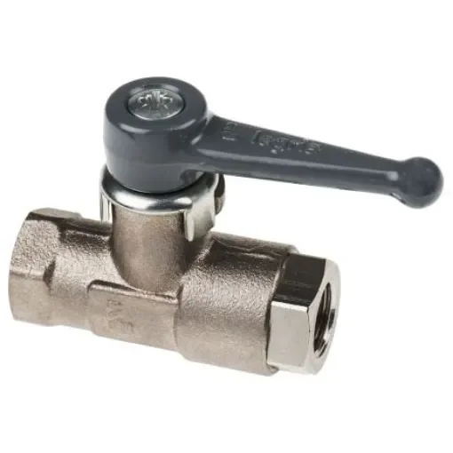 Legris Brass 2 Way, Ball Valve, Threaded, BSPP 1/4in, 40bar Operating Pressure - 0402 07 13 product image
