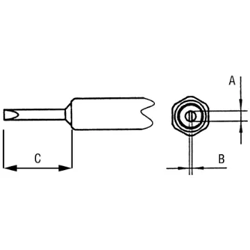 Weller NTD 4 mm Screwdriver Soldering Iron Tip for use with WMP, WMPT product image