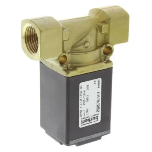 Burkert Solenoid Valve 078723, 2 port(s) , NC, 230 V ac, 1/2in product image
