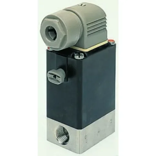 Burkert Solenoid Valve 021373, 3 port(s) , NO/NC, 110 V ac, 1/4in product image