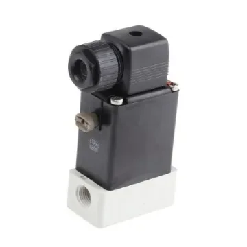 Burkert Solenoid Valve 078559, 3 port(s) , NO/NC, 230 V ac, 1/4in product image