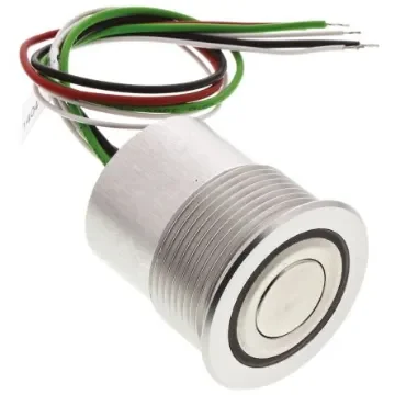 Schurter MCS 30 Series Illuminated Push Button Switch, Momentary, Panel Mount, 30mm Cutout, SPST, Red/Green LED, 48V dc - 1241.6403 product image