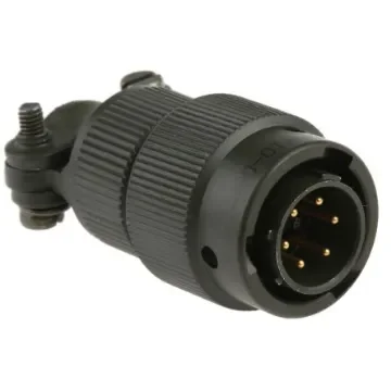 Amphenol Limited, 62GB 6 Way Cable Mount MIL Spec Circular Connector PlugOlive, Pin Contacts,Shell Size 10, Bayonet - 62GB-16F10-06PN product image