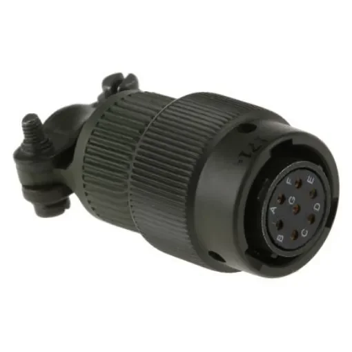 Amphenol Limited, 62GB 7 Way Cable Mount MIL Spec Circular Connector PlugOlive, Socket Contacts,Shell Size 10, Bayonet - 62GB-16F10-07SN product image