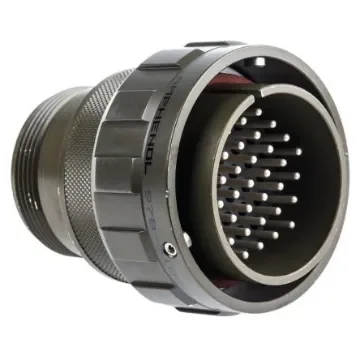 Amphenol Limited, 97B, Brass 37 Way Cable Mount MIL Spec Circular Connector Plug, Pin Contacts,Shell Size 28, Bayonet - 97B-3106A28-21P-HD product image