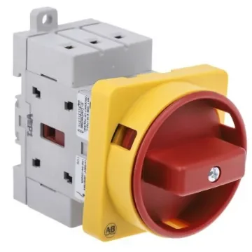 Allen Bradley 3P Pole Panel Mount Isolator Switch - 16A Maximum Current, 7.5 hp, 7.5kW Power Rating, IP66 - 194E-E16-1753-4N product image