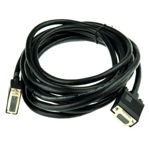 Roline, Male DVI-A to Male VGA Cable, 5mBlack sheath - 11.04.5450-10 product image