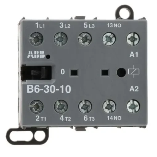 ABB B6-30-10-01 B Contactor, 24 V ac Coil, 3-Pole, 9 A, 4 kW, 3NO, 690 V ac - GJL1211001R0101  B6-30-10-01 product image