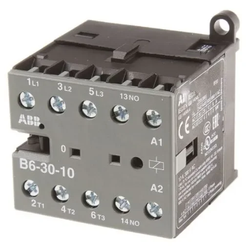 ABB B6 B6 Contactor, 110 V ac Coil, 3-Pole, 20 A, 4 kW, 3NO, 690 V ac - GJL1211001R8104  B6-30-10-84 product image