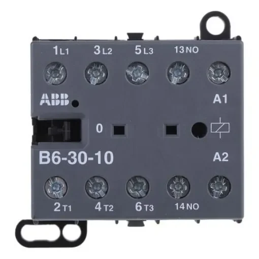 ABB B6 B Contactor, 230 V ac Coil, 3-Pole, 9 A, 4 kW, 3NO, 690 V ac - GJL1211001R8100  B6-30-10-80 product image