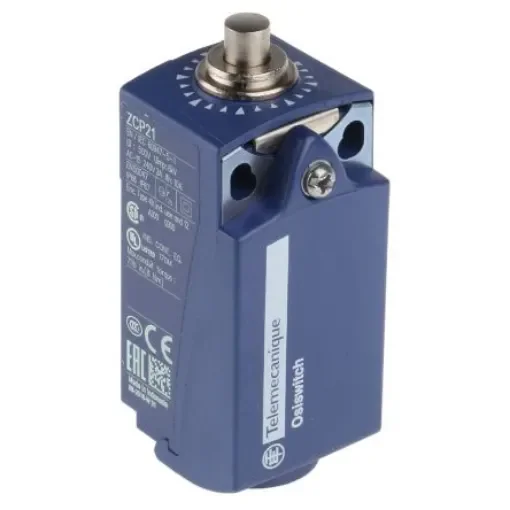 Telemecanique Sensors OsiSense XC Series Plunger Limit Switch, NO/NC, IP66, IP67, DP, Plastic Housing, 240V ac Max, 10A - XCKP2110P16 product image