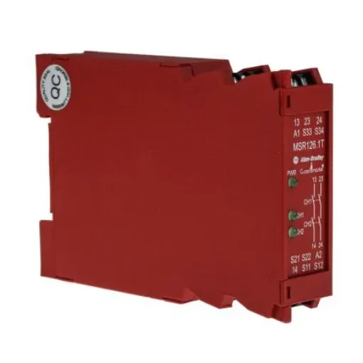 Allen Bradley 440R / MSR126.1T Safety Relay, 230V ac, Dual-Channel, 2 Safety Contacts - 440R-N23112 product image