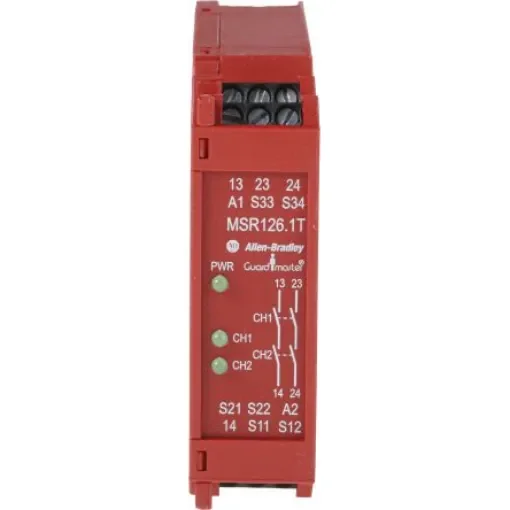 Allen Bradley 440R / MSR126.1T Safety Relay, 24V ac/dc, Dual-Channel, 2 Safety Contacts - 440R-N23114 product image