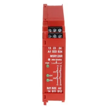 Allen Bradley 440R / MSR126R Safety Relay, 24V ac/dc, Single Channel, 2 Safety Contacts - 440R-N23123 product image