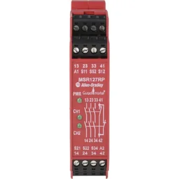 Allen Bradley 440R / MSR127RP Safety Relay, 24V ac/dc, Single Channel, 3 Safety Contacts - 440R-N23135 product image