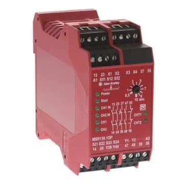 Allen Bradley 440R / MSR138.1DP Safety Relay, 115V ac, Single Channel, 2 Safety Contacts - 440R-M23086 product image