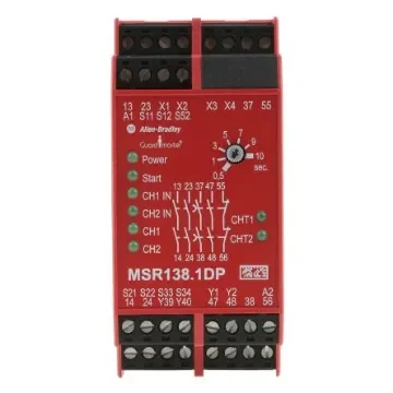 Allen Bradley 440R / MSR138.1DP Safety Relay, 24V ac/dc, Single Channel, 2 Safety Contacts - 440R-M23088 product image