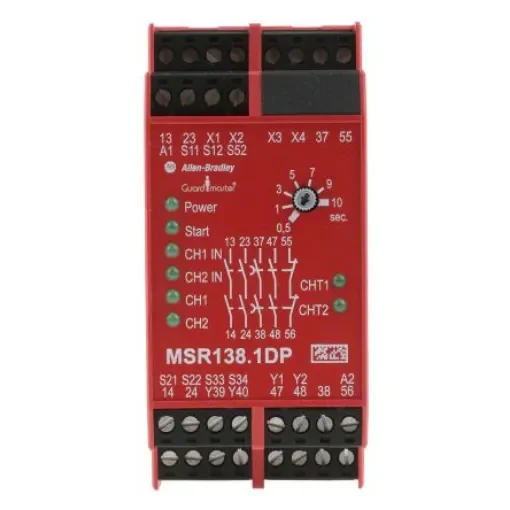 Allen Bradley 440R / MSR138.1DP Safety Relay, 24V ac/dc, Single Channel, 2 Safety Contacts - 440R-M23088 product image