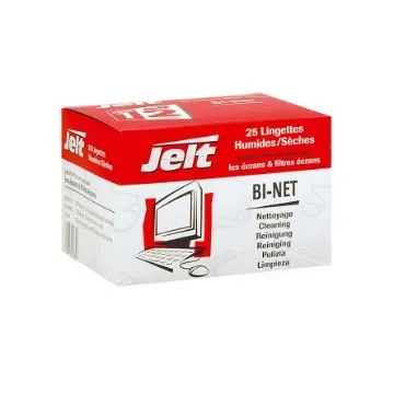 Jelt BI-NET Wet Multi-Purpose Wipes, Box of 25, 100 x 70mm - 253832 product image