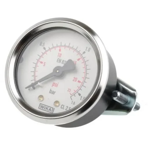 WIKA Analogue Pressure Gauge 1.6bar Back Entry 50mm Outside Diameter - 7833985 product image