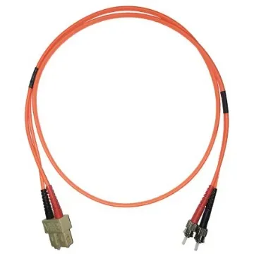 Molex Premise Networks ST to ST Duplex Multi Mode OM1 Fibre Optic Cable, 62.5/125µm, Orange, 2m - 91.11.672.00200 product image