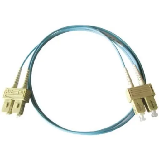Molex Premise Networks SC to SC Duplex Multi Mode OM3 Fibre Optic Cable, 50/125µm, Aqua, 1m - 91.99.371.00100 product image