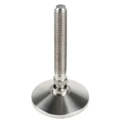 Nu-Tech Engineering M12 Stainless Steel Adjustable Foot, 750kg Static Load Capacity 10° Tilt Angle - A087/001 product image