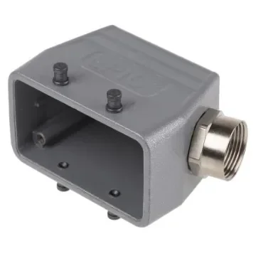 EPIC H-B Heavy Duty Power Connector Hood, 42 Contacts, PG16 Thread, Side Entry - 10042000+12954400 product image