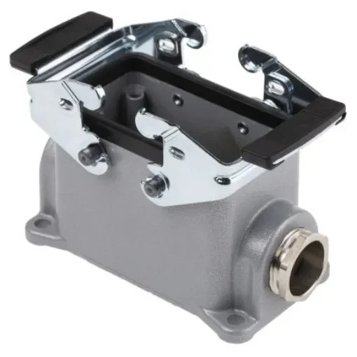 EPIC H-BE Heavy Duty Power Connector Hood, 10 (H-BE), 42 (H-DD) Contacts, PG16 Thread - 10034000+12954400 product image