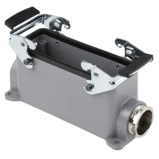 EPIC H-BE Heavy Duty Power Connector Hood, 108 (H-DD), 24 (H-BE) Contacts, PG21 Thread - 10104000+12954500 product image